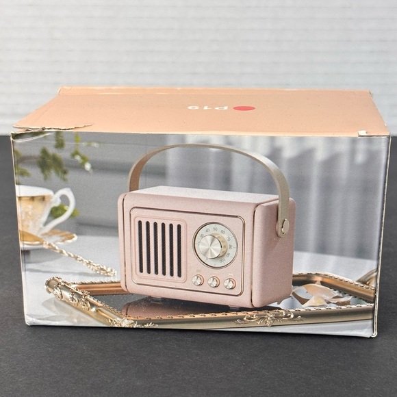 Other - NIB Retro Bluetooth Speaker Vintage Decor Wireless Mini Portable Subwoofer
